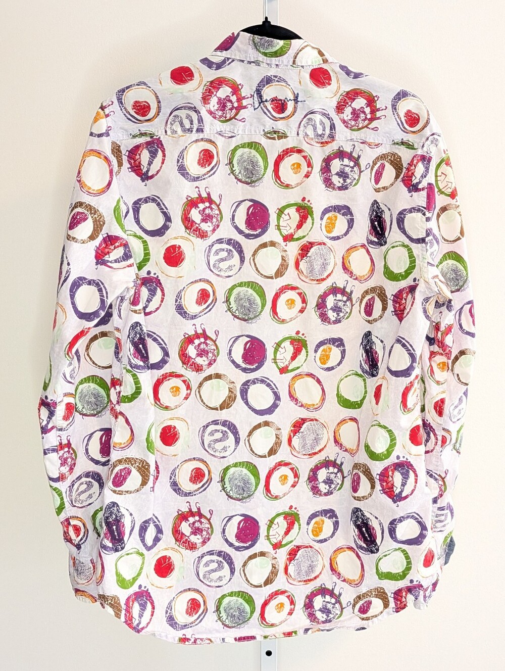 Desigual Artistic Geometric Circle Print Long Sleeve Shirt - Picture 2 of 3